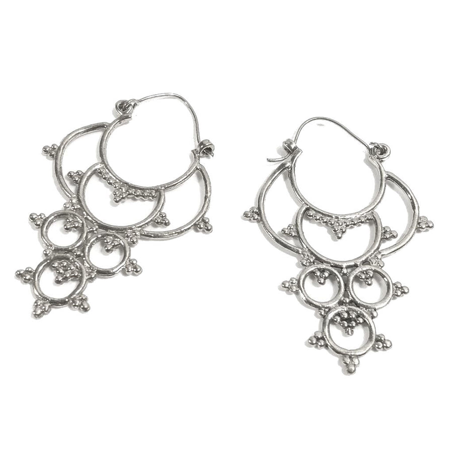 ORECCHINI ETNICI Ottone lucido Orecchini artigianali | Orecchino barocco