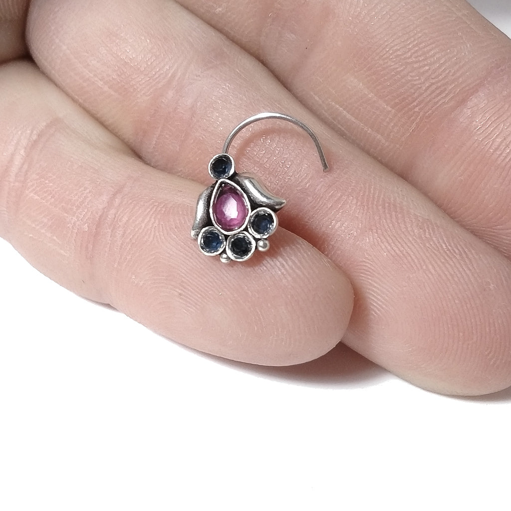 AISHA silver nose EARRINGS
