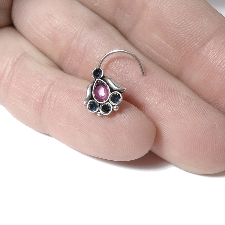 AISHA silver nose EARRINGS