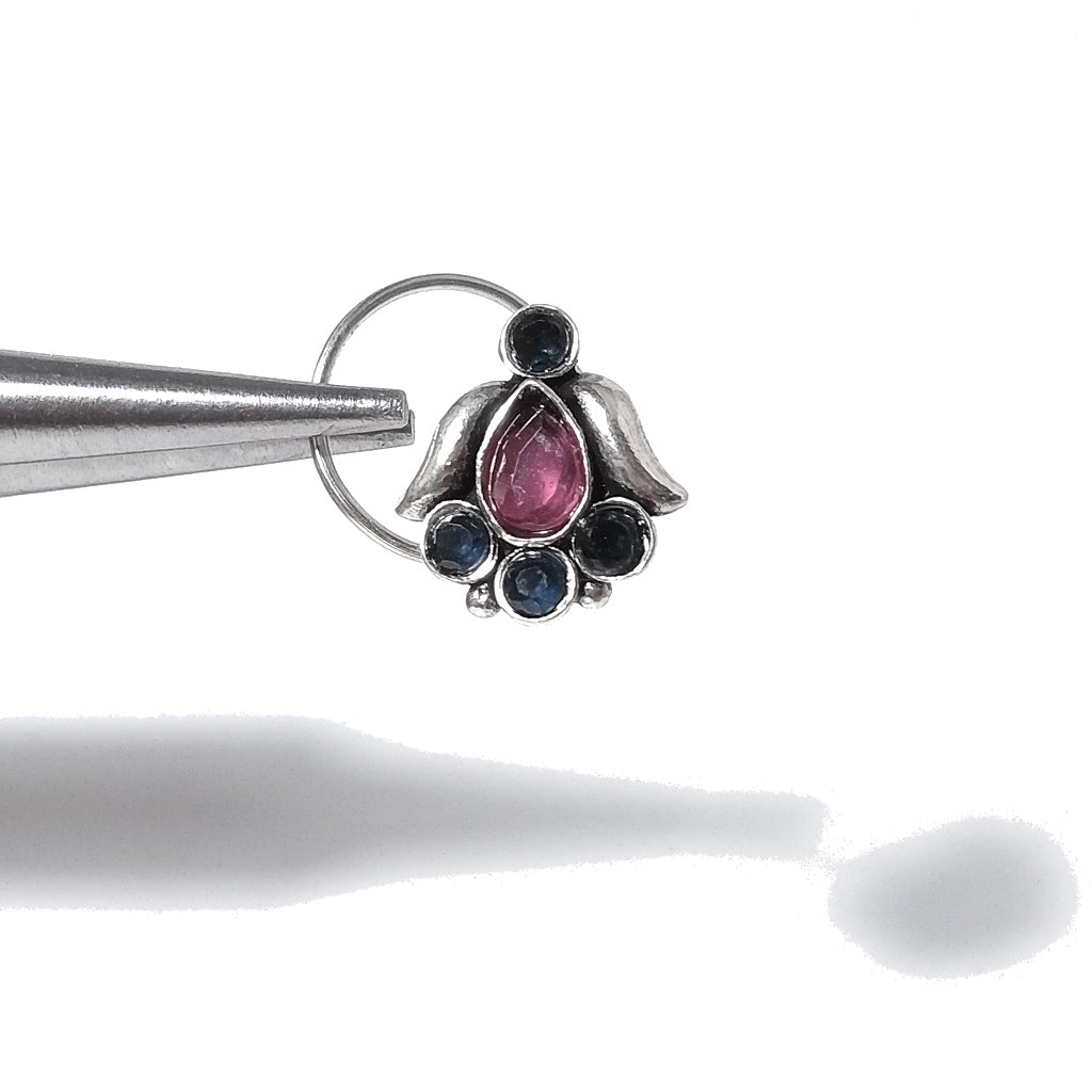 AISHA silver nose EARRINGS