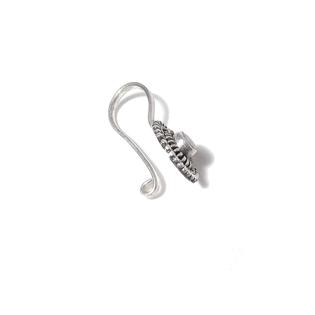 Orecchini da naso LAMPEDUSA | con Spirale e Pietra | Argento 925 | Piercing BOHO