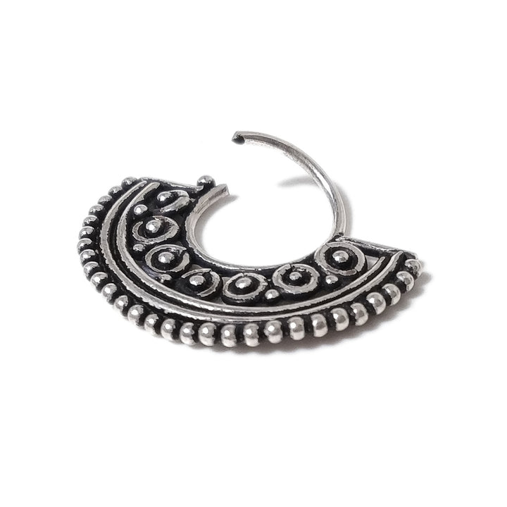 Orecchini UDAIPUR- SEPTUM in argento 925 brunito - etnico | PIERCING