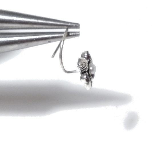 ORECCHINI da naso TENERIFE | con Spirale e Pietra | Argento 925 | Piercing BOHO – immagine2
