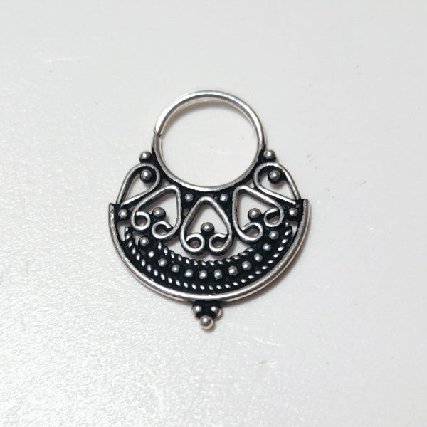 Earring - SEPTUM in burnished 925 silver - ETHNIC | Piercings
