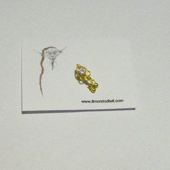 Orecchino da naso in oro 18 carati 10mm