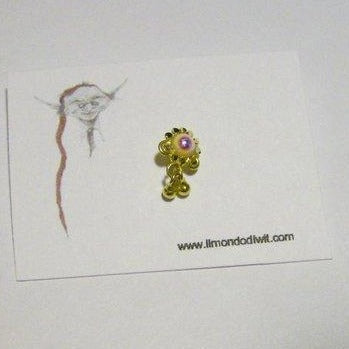 Orecchino da naso in oro 18 carati 10mm