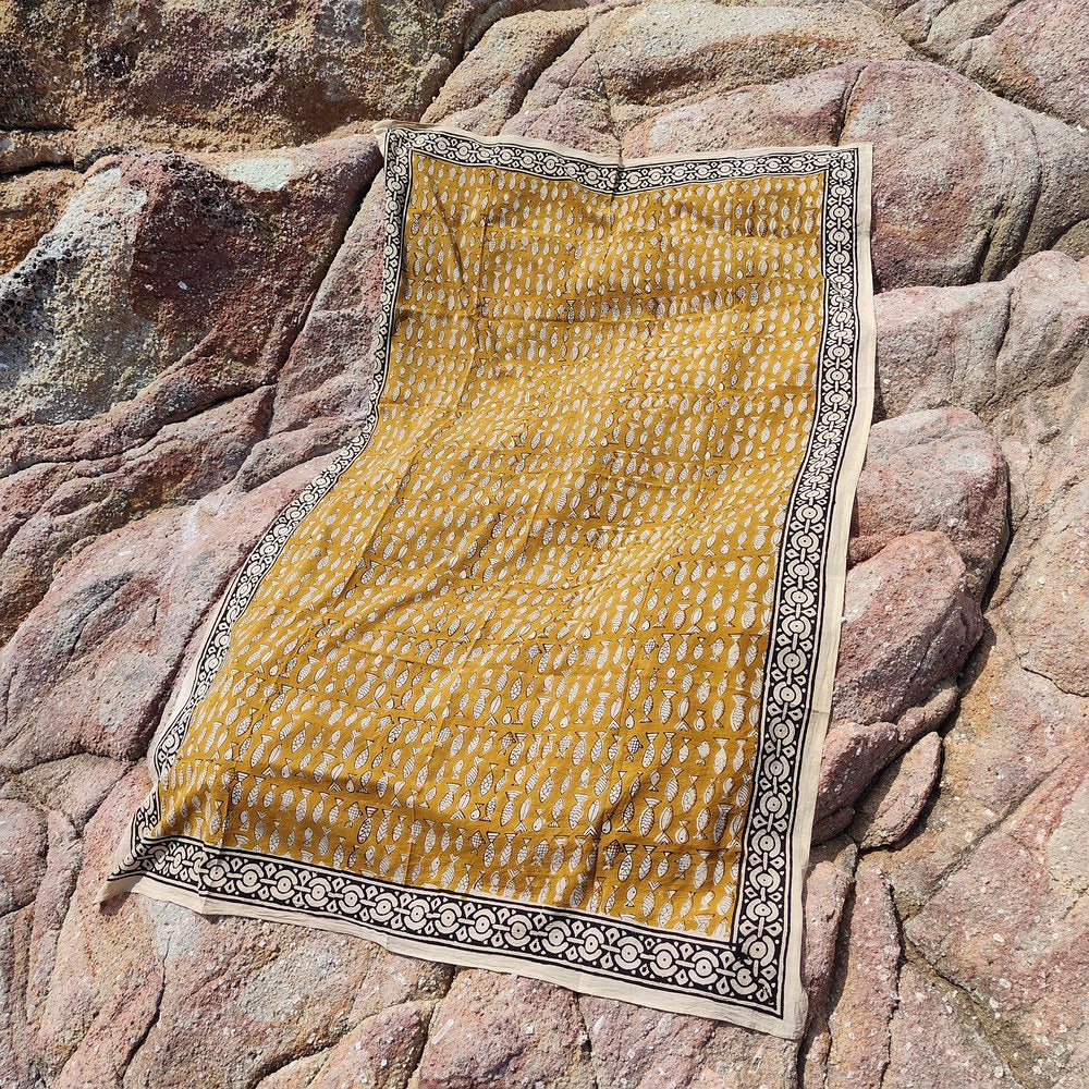Pareo - Sarong con pesce in 100% cotone artigianale - NILA