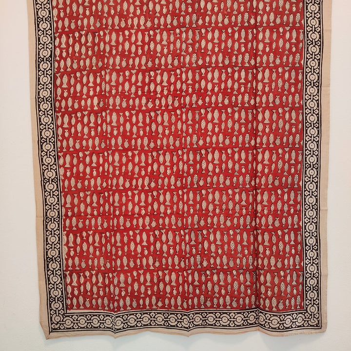 Pareo - Sarong con pesce in 100% cotone artigianale - ANGAN