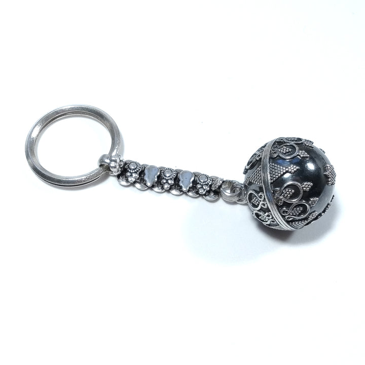 PORTACHIAVI ARGENTO in argento 925 con ORNAMENTI etnici | GIOIELLI IN ARGENTO