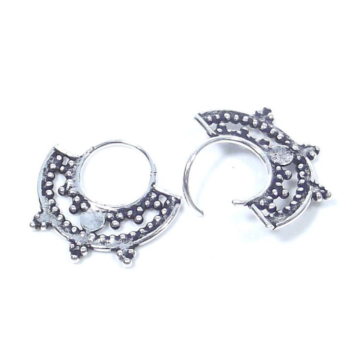 Orecchini septum in argento 925 brunito - ORISSA