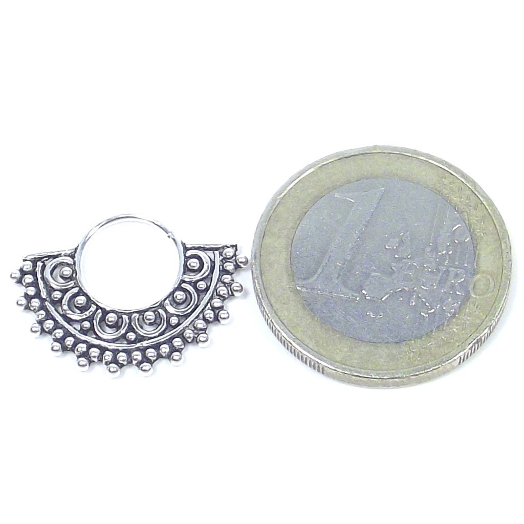 Earring - SEPTUM in burnished 925 silver - ETHNIC | PIERCINGS