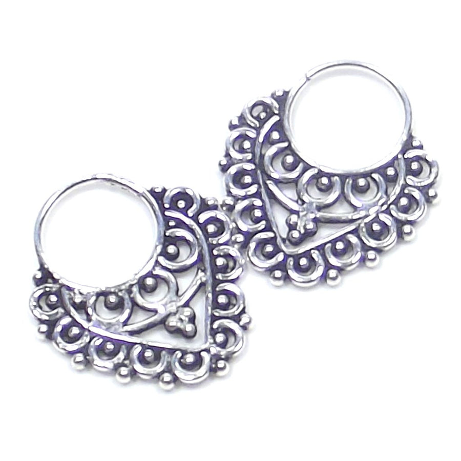 Orecchino - SEPTUM in argento 925 brunito - etnico