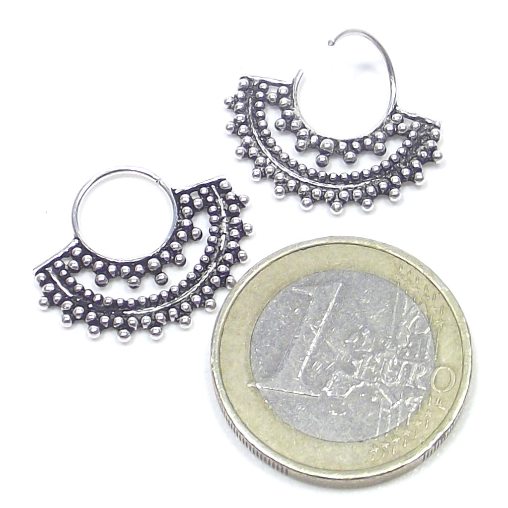 Orecchino SEPTUM in argento 925 brunito - ETNICO