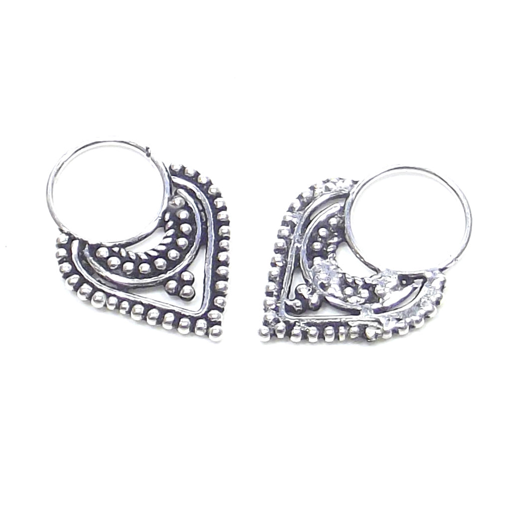 Orecchino - SEPTUM in argento 925 brunito - etnico