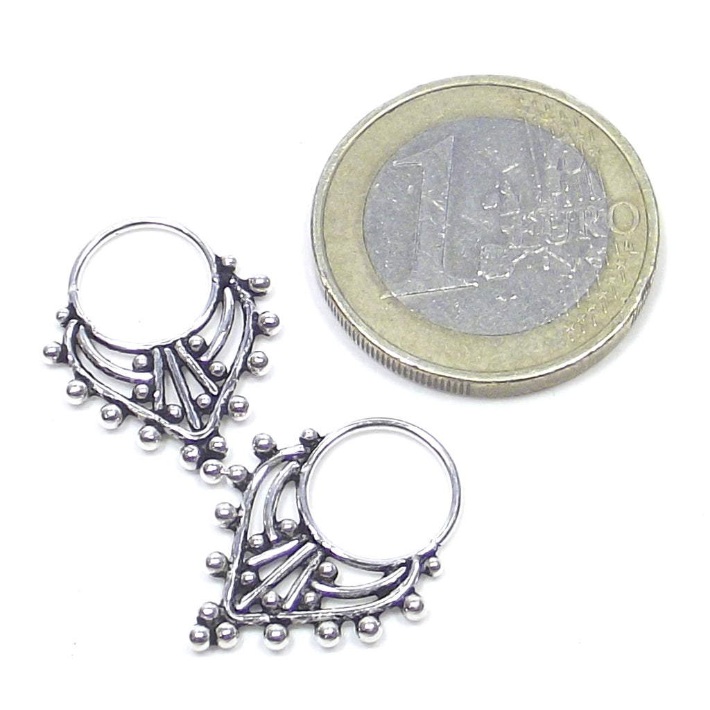 Earring - SEPTUM in burnished 925 silver - ETHNIC