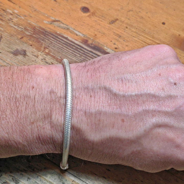 Bracciale Snake uomo e donna argento - NARA