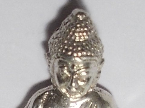 Silver Buddha statue