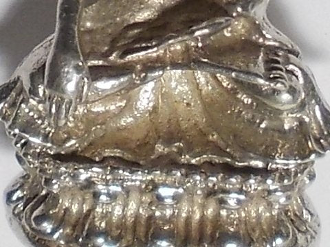 Silver Buddha statue