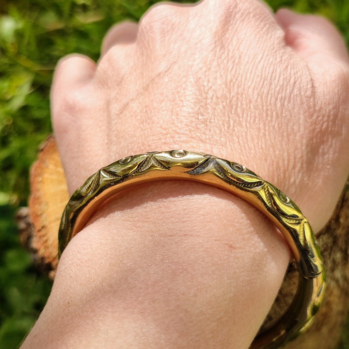 VIPLAV Bracciale indiano artigianale in ottone#diametro_rigido-60-mm