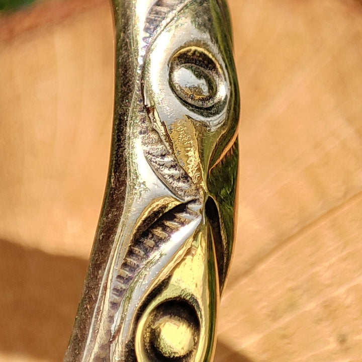 VIPLAV Bracciale indiano artigianale in ottone#diametro_rigido-60-mm