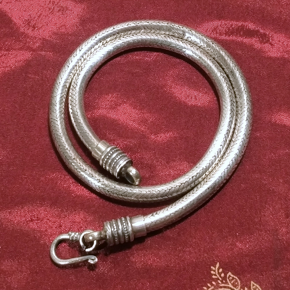 Collana Serpente Tonda In Acciaio Inox Argento - Catena 1mm Unisex Regalo Collana Serpente Tonda In Acciaio Inox Argento - Catena 1mm Unisex Regalo