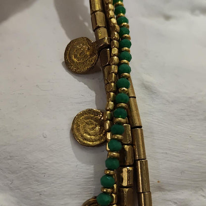 Girocollo Collana etnica artigianale in ottone – immagine10