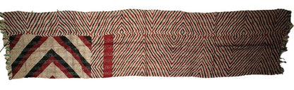 Sciarpa KANTHA con tessuti vintage misto seta ricamo a mano beige-bordeaux