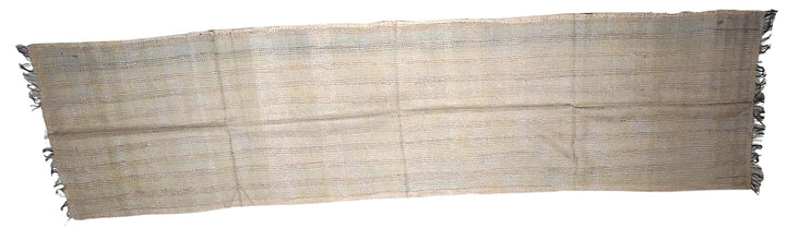 Sciarpa KANTHA con tessuti vintage misto seta ricamo a mano oro – vista totale