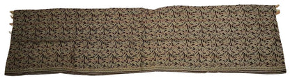 Sciarpa KANTHA con tessuti vintage misto seta ricamo a mano nero – immagine4