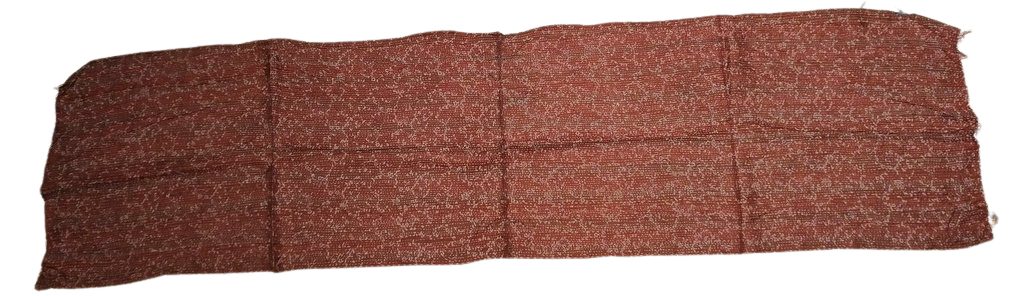 Sciarpa KANTHA con tessuti vintage misto seta ricamo a mano celeste - prugna – immagine3