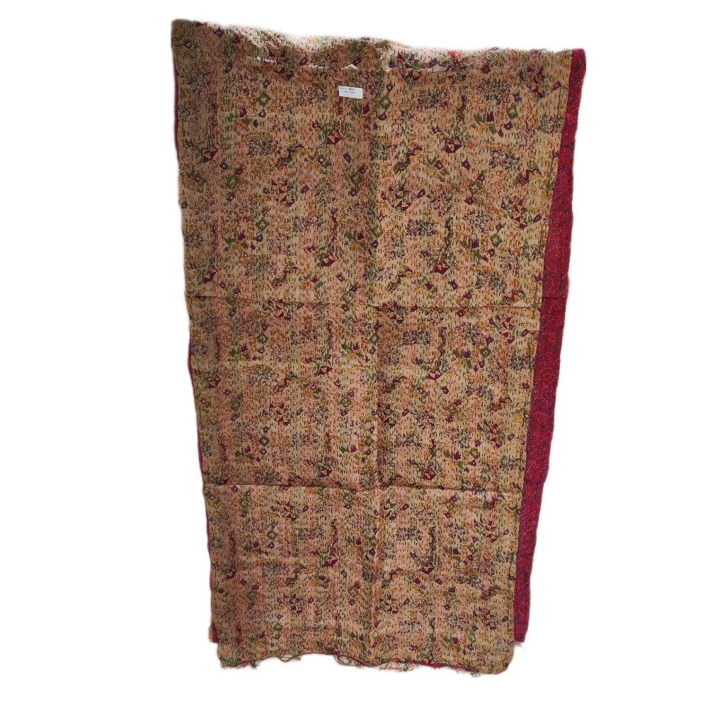 Sciarpa KANTHA con tessuti vintage misto seta ricamo - NARDA – immagine 2