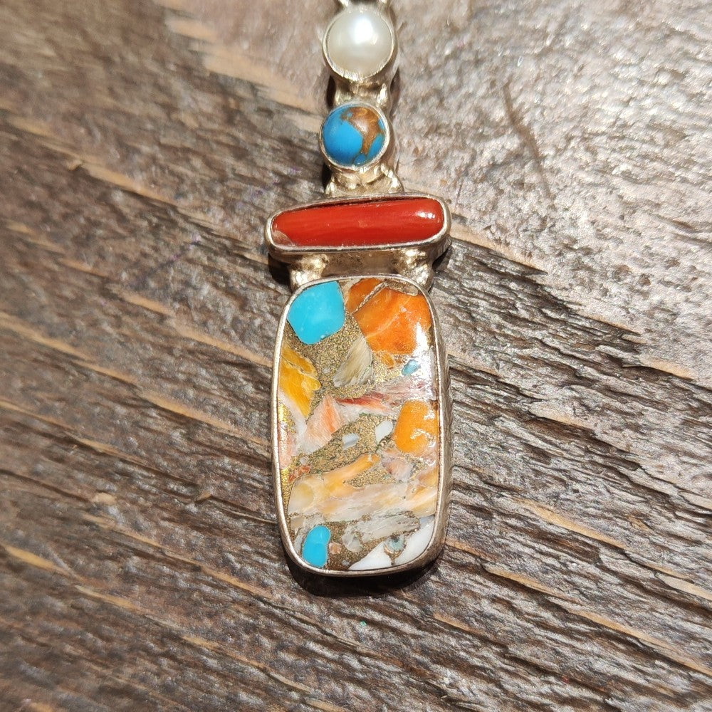 Ciondolo in argento 925 con pietra - RAMAPUR