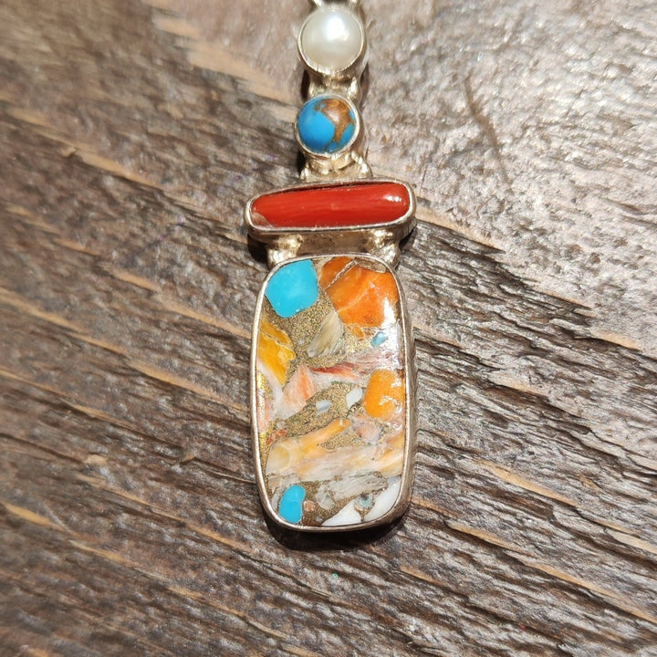 Ciondolo in argento 925 con pietra - RAMAPUR
