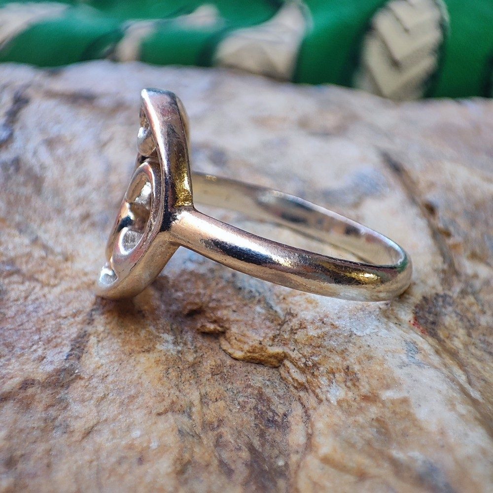 Anello fascia in argento 925 OM AUM - NAMID – laterale