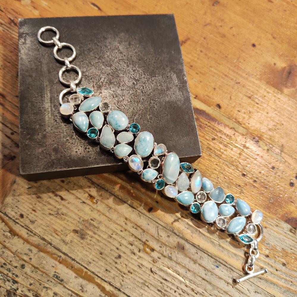 Bracciale con LARIMAR in argento 925 - LARA