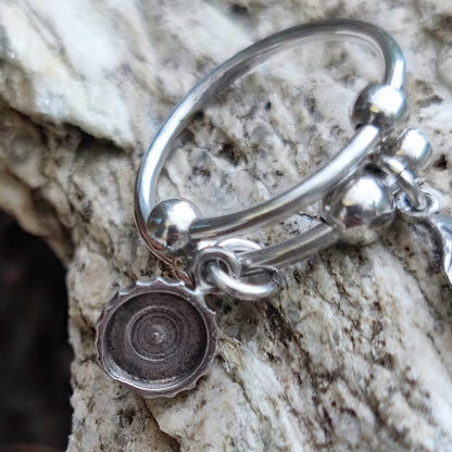 Anello in argento 925 con ciondoli - LISA