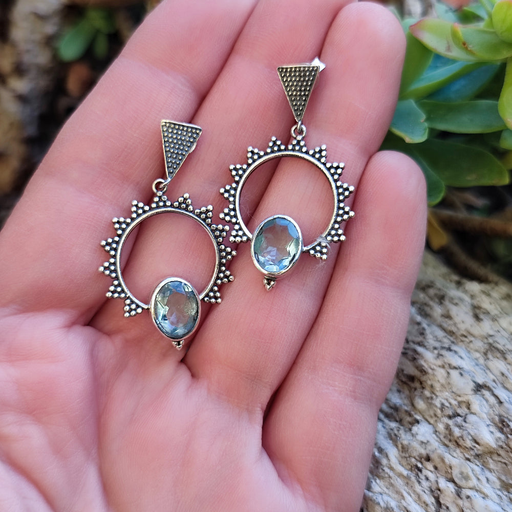 ORECCHINI in argento 925 con pietra - MOHINI