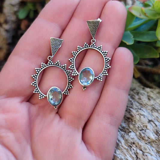 ORECCHINI in argento 925 con pietra - MOHINI