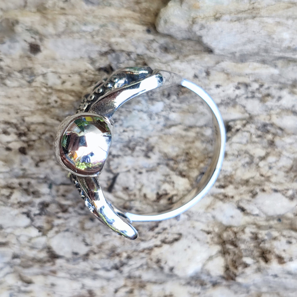 Anello con polpo artigianale in argento 925 - OCTO