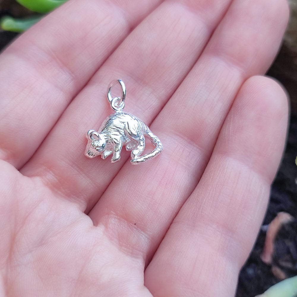 Ciondolo in argento 925 con topo - MOUSE
