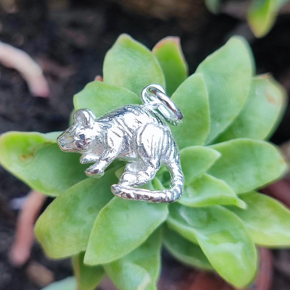 Ciondolo in argento 925 con topo - MOUSE