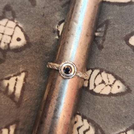 Anello etnico in argento 925 con pietra - SINDHARI