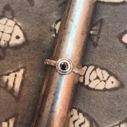 Anello etnico in argento 925 con pietra - SINDHARI – immagine 12