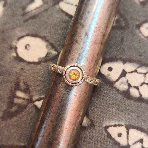 Anello etnico in argento 925 con pietra - SINDHARI