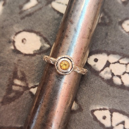 Anello etnico in argento 925 con pietra - SINDHARI – immagine 13