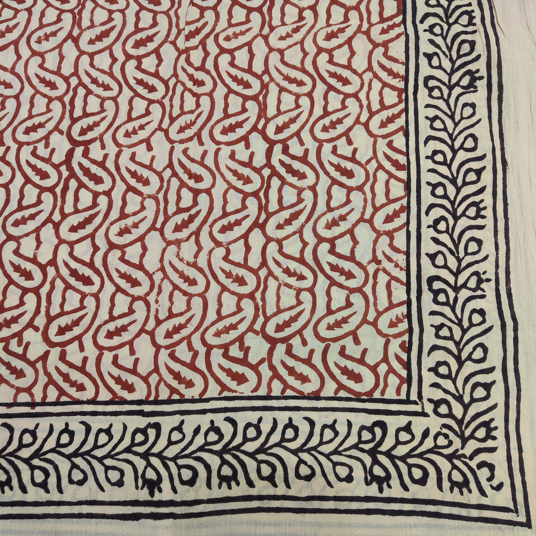 SCIARPA cotone - Pareo indiano artigianale - ZOYA rosso