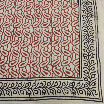 SCIARPA cotone - Pareo indiano artigianale - ZOYA rosso