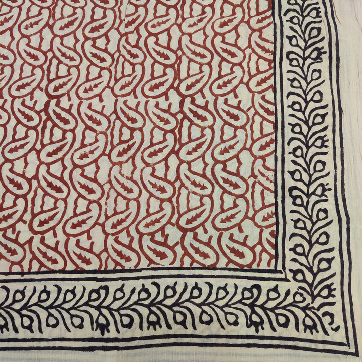 SCIARPA cotone - Pareo indiano artigianale - ZOYA rosso