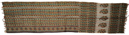 Sciarpa KANTHA con tessuti vintage misto seta ricamo a mano - colori