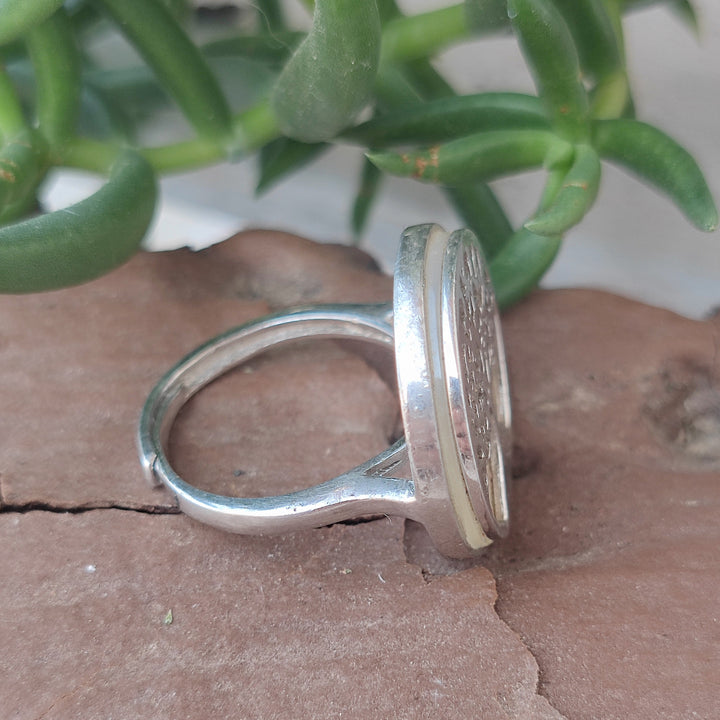 Anello albero della vita con pietra in argento 925 - KOSAMBA